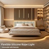 image:imageArt3d Dimmable LED Strip Light  Silicone Flexible Rope Lighting 6pcs Recessed Kit for Slat Wall Panel Bedroom DIY Home Decor  White Housing with Warm Light