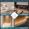 image:imageArt3d Dimmable LED Strip Light  Silicone Flexible Rope Lighting 6pcs Recessed Kit for Slat Wall Panel Bedroom DIY Home Decor  White Housing with Warm Light