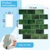 image:imageArt3d Peel and Stick Wall Tiles in Teal  10Pack of 12 x12 Thickened Design Backsplash SelfAdhesive Tile for Kitchen amp Bathroom DecorGreen