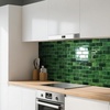 image:imageArt3d Peel and Stick Wall Tiles in Teal  10Pack of 12 x12 Thickened Design Backsplash SelfAdhesive Tile for Kitchen amp Bathroom DecorGreen