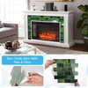 image:imageArt3d Peel and Stick Wall Tiles in Teal  10Pack of 12 x12 Thickened Design Backsplash SelfAdhesive Tile for Kitchen amp Bathroom DecorGreen