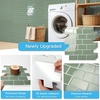 image:imageArt3d Peel and Stick Wall Tiles in Teal  10Pack of 12 x12 Thickened Design Backsplash SelfAdhesive Tile for Kitchen amp Bathroom DecorTeal