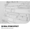 image:imageArt3d Peel and Stick Wall Tiles in Teal  10Pack of 12 x12 Thickened Design Backsplash SelfAdhesive Tile for Kitchen amp Bathroom DecorWhite Marble