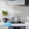 image:imageArt3d Peel and Stick Wall Tiles in Teal  10Pack of 12 x12 Thickened Design Backsplash SelfAdhesive Tile for Kitchen amp Bathroom DecorWhite With Black Grout