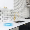 image:imageArt3d Peel and Stick Wall Tiles in Teal  10Pack of 12 x12 Thickened Design Backsplash SelfAdhesive Tile for Kitchen amp Bathroom DecorWhite With Black Grout