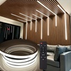 image:imageArt3d Dimmable LED Strip Light  Silicone Flexible Rope Lighting 6pcs Recessed Kit for Slat Wall Panel Bedroom DIY Home Decor  Black Housing with White Light