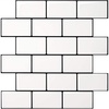 White With Black Grout