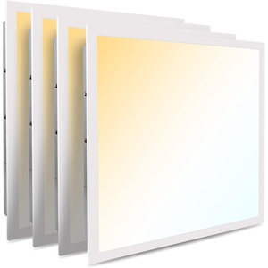 image:imageArt3d 2x2 FT LED Flat Panel Flush Mount Ceiling Light 3CCT Selectable Color Temperature 3000K4000K5000K 010V Dimmable 5500LM 20W30W40W Drop Ceiling Light ULampETL Listed 4 Pack
