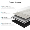 image:imageArt3d 24 x 12 SPC ClickLock Floating Floor Tiles 24 Sq Ft 12Pack Luxury Look Flooring for Indoor Use Waterproof amp FireResistant GraphiteAsh