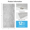 image:imageArt3d 24 x 12 SPC ClickLock Floating Floor Tiles 24 Sq Ft 12Pack Luxury Look Flooring for Indoor Use Waterproof amp FireResistant GraphiteGraphite