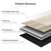 image:imageArt3d 24 x 12 SPC ClickLock Floating Floor Tiles 24 Sq Ft 12Pack Luxury Look Flooring for Indoor Use Waterproof amp FireResistant GraphiteWarm Brown