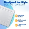 image:imageArt3d 48Pack PVC Drop Ceiling Tiles 192 SqFt 24x24 Decorative Panels for Home and Office 2ft x 2ft MultiPack Crisp White FinishCrisp White 48pcs
