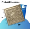 image:imageArt3d 48Pack PVC Drop Ceiling Tiles 192 SqFt 24x24 Decorative Panels for Home and Office 2ft x 2ft MultiPack Crisp White FinishGold