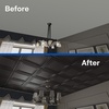 image:imageArt3d 48Pack PVC Drop Ceiling Tiles 192 SqFt 24x24 Decorative Panels for Home and Office 2ft x 2ft MultiPack Crisp White FinishMatte Black