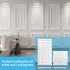 image:imageArt3d 48Pack PVC Drop Ceiling Tiles 192 SqFt 24x24 Decorative Panels for Home and Office 2ft x 2ft MultiPack Crisp White FinishPure White 48pcs