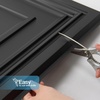 image:imageArt3d 48Pack PVC Drop Ceiling Tiles 192 SqFt 24x24 Decorative Panels for Home and Office 2ft x 2ft MultiPack Crisp White FinishSquare Black