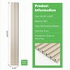 image:imageArt3d 8Pack 96 x 6 WPC Wall Panels 3D Wood Fluted Acoustic Accent Wall Paneling Mondern Wainscoting Panels for Interior Wall Decor Living Room Bedroom Office Covering 32 Sqft WalnutElegant Champagne