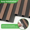 image:imageArt3d 8Pack 96 x 6 WPC Wall Panels 3D Wood Fluted Acoustic Accent Wall Paneling Mondern Wainscoting Panels for Interior Wall Decor Living Room Bedroom Office Covering 32 Sqft WalnutWalnut