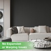 image:imageArt3d 8Pack 96 x 6 WPC Wall Panels 3D Wood Fluted Acoustic Accent Wall Paneling Mondern Wainscoting Panels for Interior Wall Decor Living Room Bedroom Office Covering 32 Sqft WalnutBlack