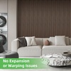 image:imageArt3d 8Pack 96 x 6 WPC Wall Panels 3D Wood Fluted Acoustic Accent Wall Paneling Mondern Wainscoting Panels for Interior Wall Decor Living Room Bedroom Office Covering 32 Sqft WalnutWalnut