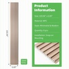 image:imageArt3d 8Pack 96 x 6 WPC Wall Panels 3D Wood Fluted Acoustic Accent Wall Paneling Mondern Wainscoting Panels for Interior Wall Decor Living Room Bedroom Office Covering 32 Sqft WalnutTextured Brown