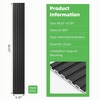 image:imageArt3d 8Pack 96 x 6 WPC Wall Panels 3D Wood Fluted Acoustic Accent Wall Paneling Mondern Wainscoting Panels for Interior Wall Decor Living Room Bedroom Office Covering 32 Sqft WalnutBlack