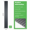 image:imageArt3d 8Pack 96 x 6 WPC Wall Panels 3D Wood Fluted Acoustic Accent Wall Paneling Mondern Wainscoting Panels for Interior Wall Decor Living Room Bedroom Office Covering 32 Sqft WalnutSteel Gray
