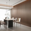 image:imageArt3d 8Pack 96 x 6 WPC Wall Panels 3D Wood Fluted Acoustic Accent Wall Paneling Mondern Wainscoting Panels for Interior Wall Decor Living Room Bedroom Office Covering 32 Sqft WalnutTextured Brown
