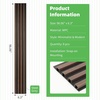 image:imageArt3d 8Pack 96 x 6 WPC Wall Panels 3D Wood Fluted Acoustic Accent Wall Paneling Mondern Wainscoting Panels for Interior Wall Decor Living Room Bedroom Office Covering 32 Sqft WalnutWalnut