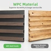 image:imageArt3d 8Pack 96 x 6 WPC Wall Panels 3D Wood Fluted Acoustic Accent Wall Paneling Mondern Wainscoting Panels for Interior Wall Decor Living Room Bedroom Office Covering 32 Sqft WalnutWalnut