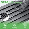 image:imageArt3d 8Pack 96 x 6 WPC Wall Panels 3D Wood Fluted Acoustic Accent Wall Paneling Mondern Wainscoting Panels for Interior Wall Decor Living Room Bedroom Office Covering 32 Sqft WalnutSteel Gray
