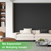 image:imageArt3d 8Pack 96 x 6 WPC Wall Panels 3D Wood Fluted Acoustic Accent Wall Paneling Mondern Wainscoting Panels for Interior Wall Decor Living Room Bedroom Office Covering 32 Sqft WalnutBlack