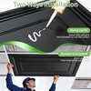 image:imageArt3d Decorative Drop Ceiling Tiles 2x4 ftQuick Install Decorative 3D PVC Ceiling Panels for Room and Commerical Decor12 Pack Covers 96 Sqft Rectangular WhiteRectangular Black