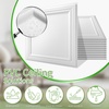 image:imageArt3d Decorative Drop Ceiling Tiles 2x4 ftQuick Install Decorative 3D PVC Ceiling Panels for Room and Commerical Decor12 Pack Covers 96 Sqft Rectangular WhiteSquare White