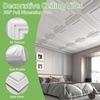 image:imageArt3d Decorative Drop Ceiling Tiles 2x4 ftQuick Install Decorative 3D PVC Ceiling Panels for Room and Commerical Decor12 Pack Covers 96 Sqft Rectangular WhiteRectangular White