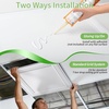 image:imageArt3d Decorative Drop Ceiling Tiles 2x4 ftQuick Install Decorative 3D PVC Ceiling Panels for Room and Commerical Decor12 Pack Covers 96 Sqft Rectangular WhiteSquare White