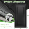 image:imageArt3d Decorative Drop Ceiling Tiles 2x4 ftQuick Install Decorative 3D PVC Ceiling Panels for Room and Commerical Decor12 Pack Covers 96 Sqft Rectangular WhiteRectangular Black
