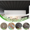 image:imageArt3d Decorative Drop Ceiling Tiles 2x4 ftQuick Install Decorative 3D PVC Ceiling Panels for Room and Commerical Decor12 Pack Covers 96 Sqft Rectangular WhiteRectangular Black