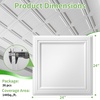 image:imageArt3d Decorative Drop Ceiling Tiles 2x4 ftQuick Install Decorative 3D PVC Ceiling Panels for Room and Commerical Decor12 Pack Covers 96 Sqft Rectangular WhiteSquare White
