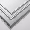 image:imageArt3d PVC Ceiling Tiles 2x2 Plastic Sheet in Pure White 48Pack MultiPackBrushed Silver