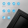 image:imageArt3d PVC Ceiling Tiles 2x2 Plastic Sheet in Pure White 48Pack MultiPackRectangular Black