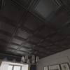 image:imageArt3d PVC Ceiling Tiles 2x2 Plastic Sheet in Pure White 48Pack MultiPackSquare Black