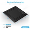 image:imageArt3d PVC Ceiling Tiles 2x2 Plastic Sheet in Pure White 48Pack MultiPackSquare Black