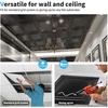 image:imageArt3d PVC Ceiling Tiles 2x2 Plastic Sheet in Pure White 48Pack MultiPackSquare Black