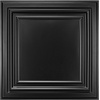 image:imageArt3d PVC Ceiling Tiles 2x2 Plastic Sheet in Pure White 48Pack MultiPackSquare Black
