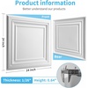 image:imageArt3d PVC Ceiling Tiles 2x2 Plastic Sheet in Pure White 48Pack MultiPackWhite 1