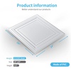 image:imageArt3d PVC Ceiling Tiles 2x2 Plastic Sheet in Pure White 48Pack MultiPackWhite 1
