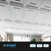 image:imageArt3d PVC Ceiling Tiles 2x2 Plastic Sheet in Pure White 48Pack MultiPackWhite