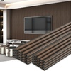 image:imageArt3d 8Pack 96 x 6 WPC Wall Panels 3D Wood Fluted Acoustic Accent Wall Paneling Mondern Wainscoting Panels for Interior Wall Decor Living Room Bedroom Office Covering 32 Sqft WalnutWalnut