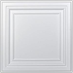 image:imageArt3d PVC Ceiling Tiles 2x2 Plastic Sheet in Pure White 48Pack MultiPackPure White